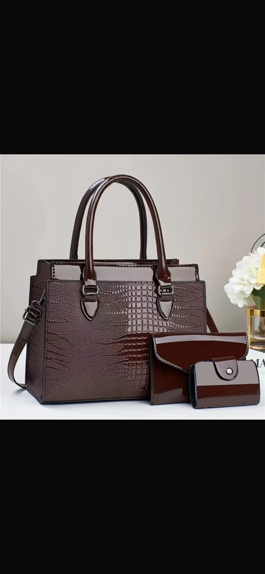 Sac à main femme élégant – Ensemble sac + portefeuille